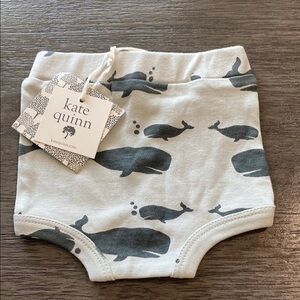 Kate Quinn Whale Print Kids retro Bloomer 0-3m baby